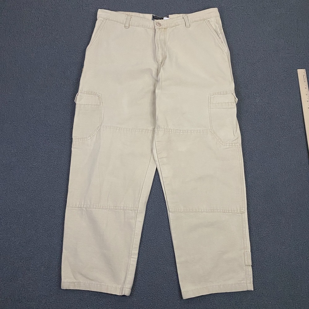 VTG 90s Y2K DVS Shoe Company Pants Mens 34 Canvas Double Knee Skate Paratroops